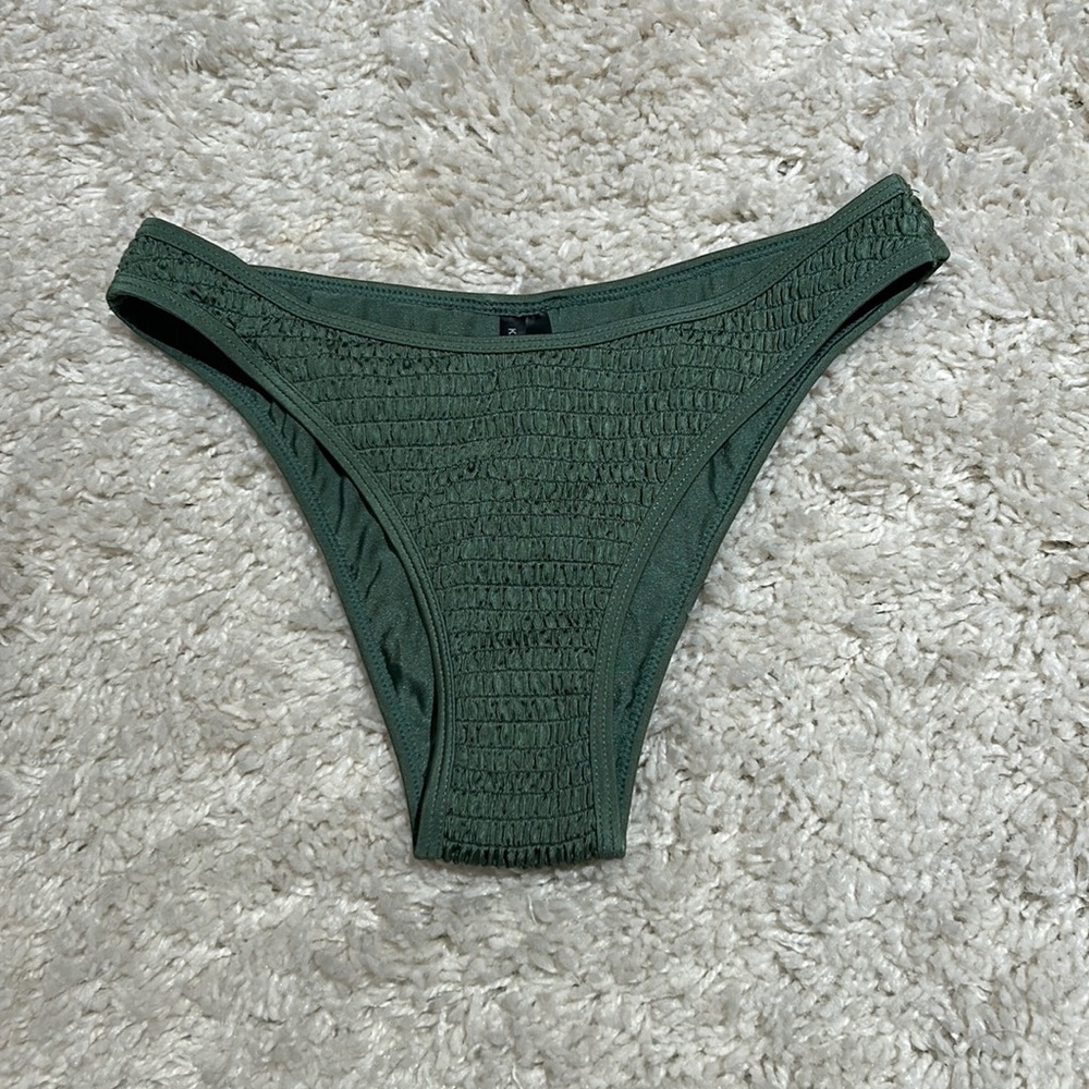 kendall and kylie army green bikini bottoms